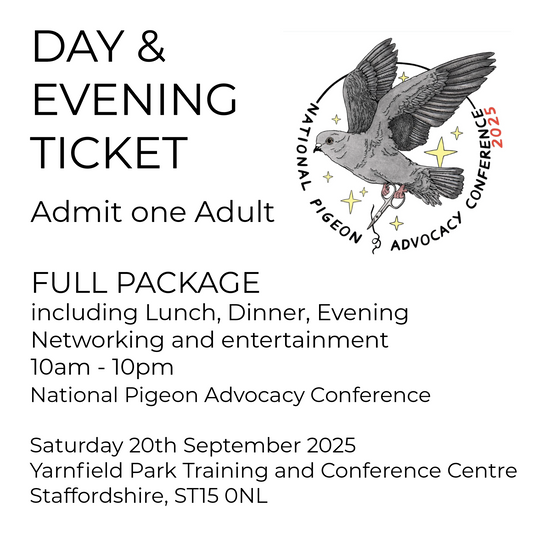FULL DAY AND EVENING TICKET- National Pigeon Advocacy Conference