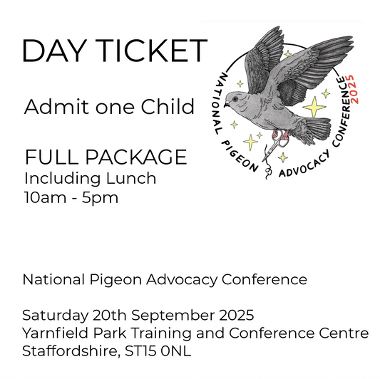 FULL DAY TICKET UNDER 18 - National Pigeon Advocacy Conference