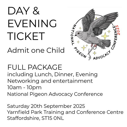 FULL DAY AND EVENING TICKET UNDER 18 - National Pigeon Advocacy Conference